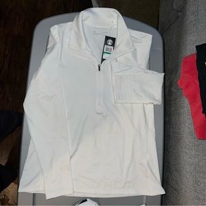 Under Armour ColdGear Half Zip White